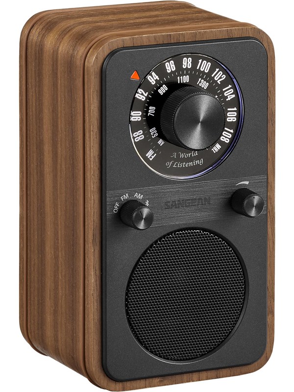 Sangean WR-9 AM/FM/Bluetooth Radio Vintage Walnut - AM/FM - Mono - Walnoot