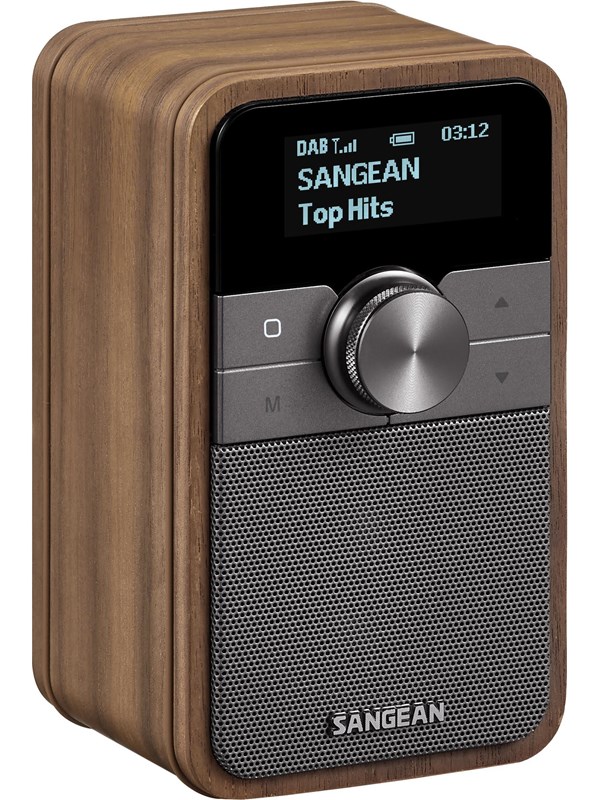 Sangean DDR-8 DAB+/FM-RDS/Bluetooth Radio Vintage Walnut - DAB+/FM - Mono - Walnoot