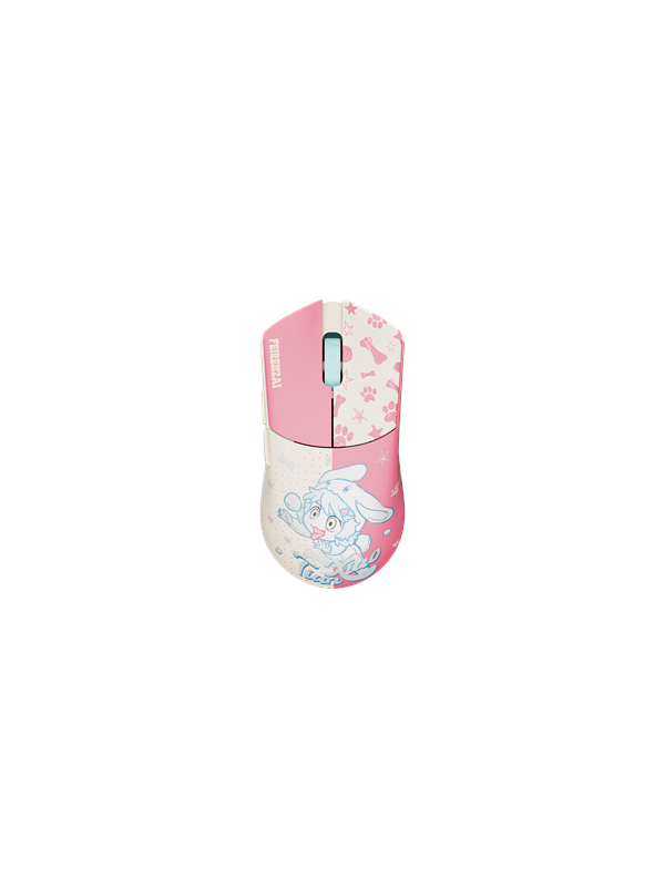WLMouse BEAST G Mini Wireless X FEIRENZAI - Yellow Pink (Limited Edition) - Gaming muis - Optisch - 5 knoppen - Roze