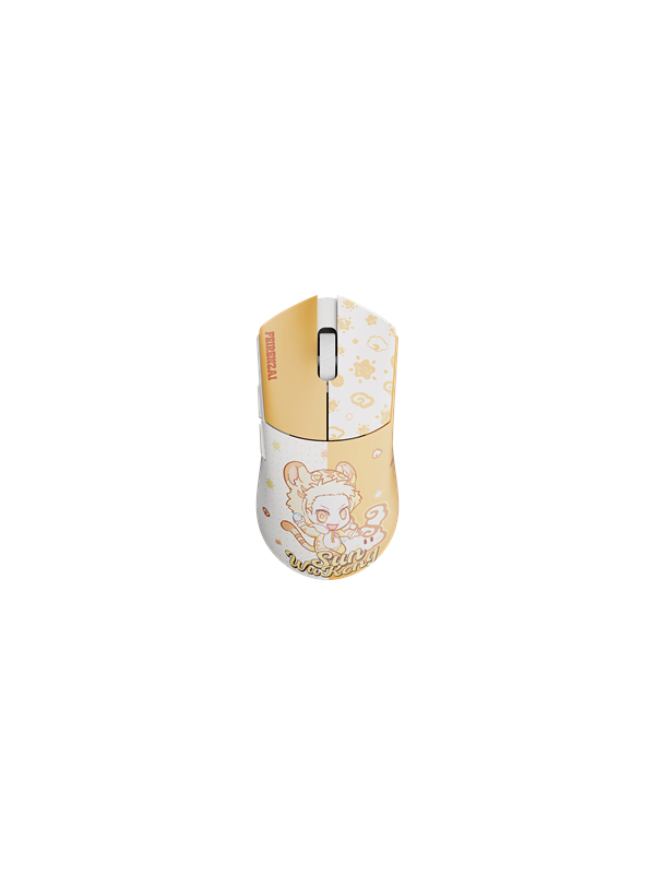WLMouse BEAST G Mini Wireless X FEIRENZAI - Yellow (Limited Edition) - Gaming muis - Optisch - 5 knoppen - Geel