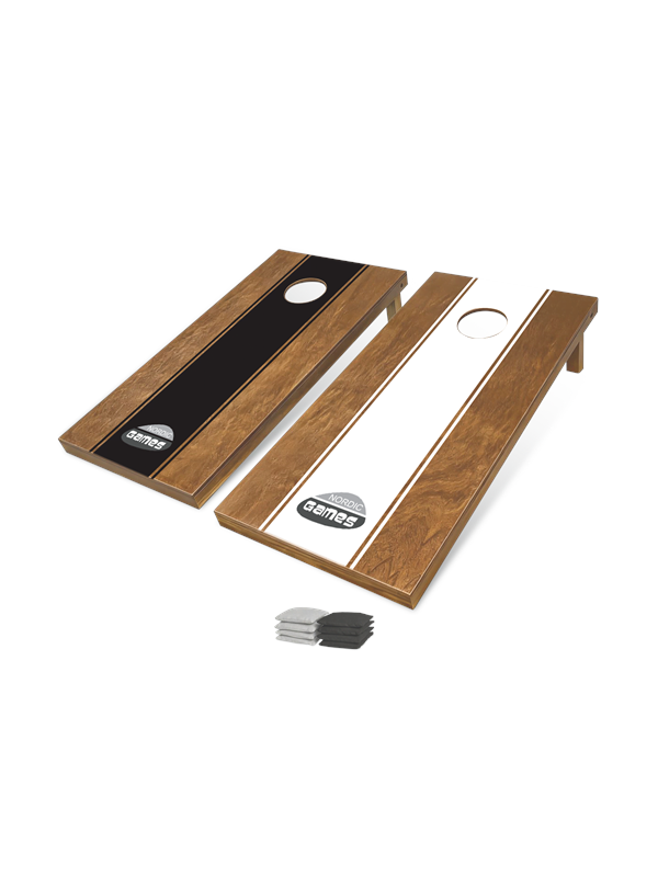 Cornhole set van 2 stuks 120 x 60 cm incl. 8 werpzakjes