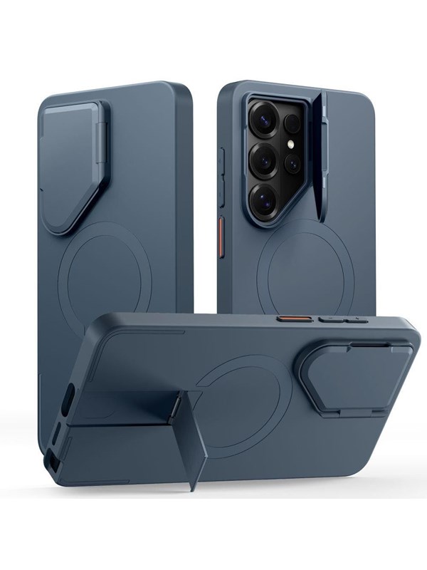 Tech-Protect Kevlar Aura MagSafe Case for Samsung Galaxy S26 Ultra - Navy Blue