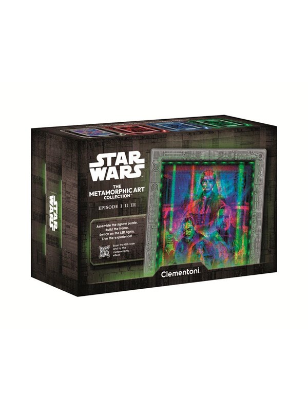 Clementoni Puslespil Star Wars - Ep.I-II-I - Metamorphic Art Collection 520 Brikker 2D Puzzels
