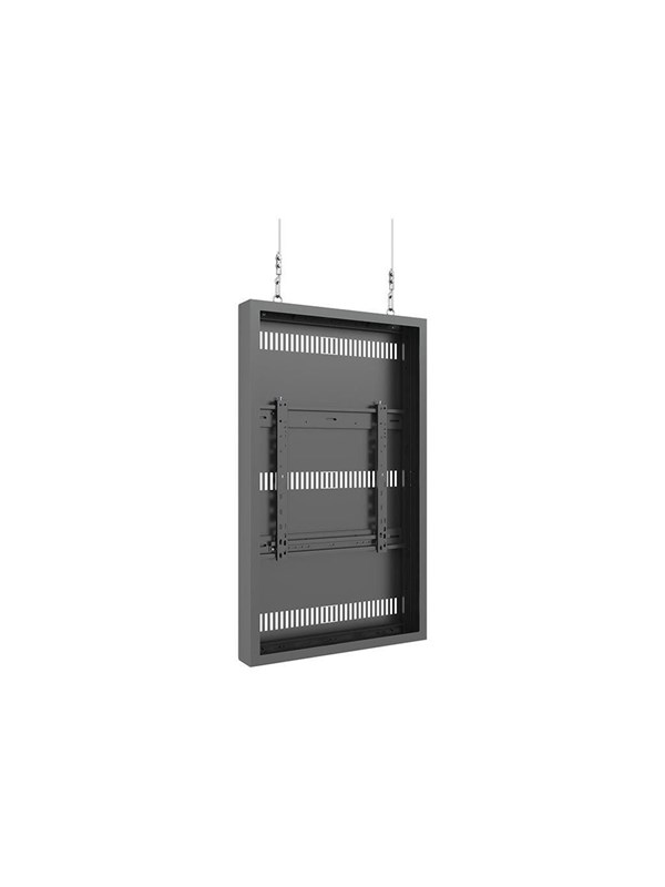 Multibrackets M Pro Series enclosure - low profile - for LCD display - medium - black - Max 50 kg - recommended for 49"