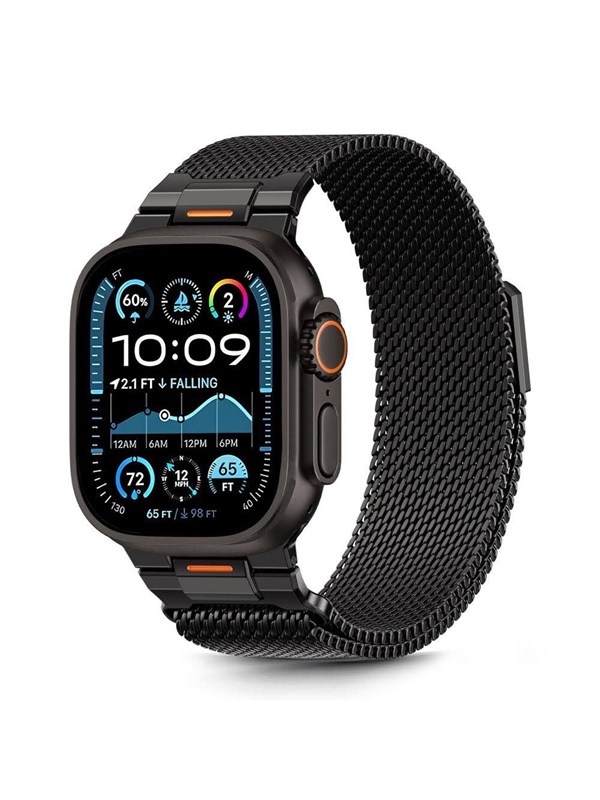 Tech-Protect Milano Vanguard Bracelet for Apple Watch (44 / 45 / 46 / 49 mm) - Black