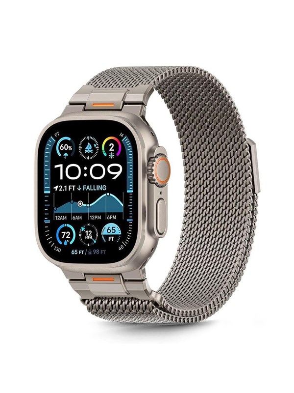 Tech-Protect Milano Vanguard Bracelet for Apple Watch (44 / 45 / 46 / 49 mm) - Titanium