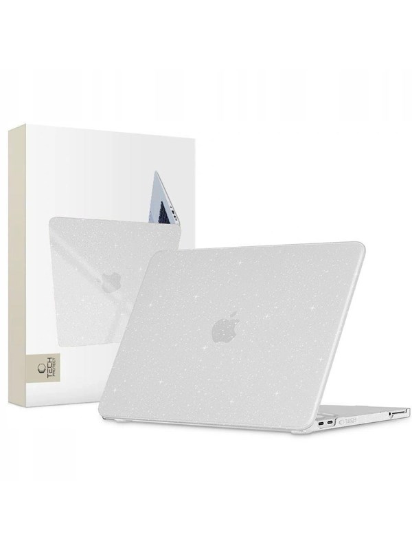 Tech-Protect SmartShell Case for MacBook Neo 13" 2026 -Transparent Glitter