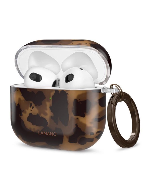 Tech-Protect Lamano Case for AirPods 4 - Brown and Black