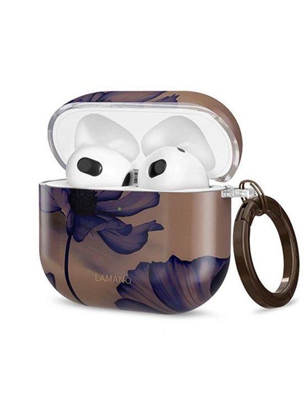 Tech-Protect Lamano Case for AirPods 4 - Brown & Purple
