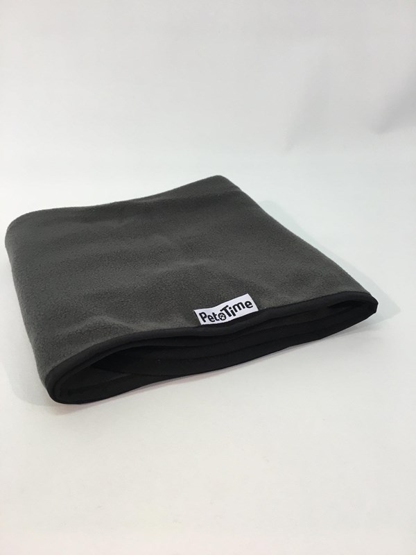 Pet Time Dog blanket charcoal grey 85x65cm. Permethrin treated