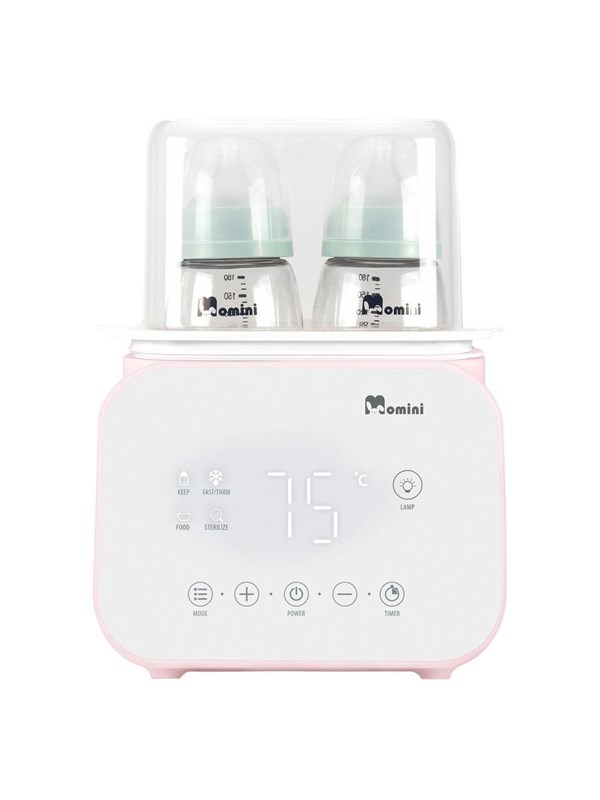 MelloDuo Sterilisator en Flessenwarmer - 6-in-1 Flessensterilisator - Sterilisatie- en Verwarmingsapparaat voor Twee Flessen - Intuïtief Touch Panel - BPA-vrij - Wit