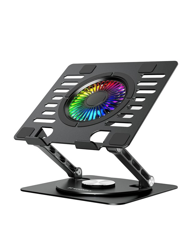 Wozinsky WDCX-X16-AS CoolBase RGB 360° Cooling Stand for Laptop and Tablet - Black