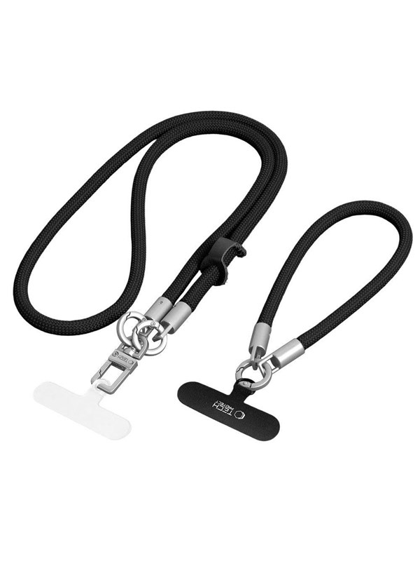 Tech-Protect C10S Rope Phone Lanyard - Black-Titanium