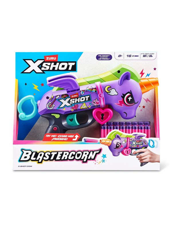 X-shot Blastercorn Dark Unicorn (16 Darts)