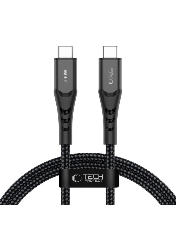 Tech-Protect Ultraboost UB11T USB-C / USB-C PD 240W / QC3.0 100 cm Cable - Black
