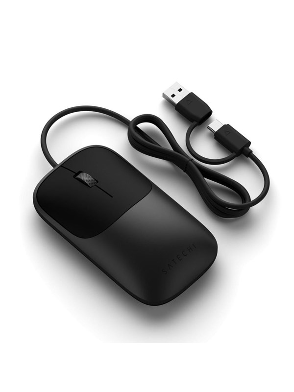 Satechi Slim LX Wired - Muis - Zwart