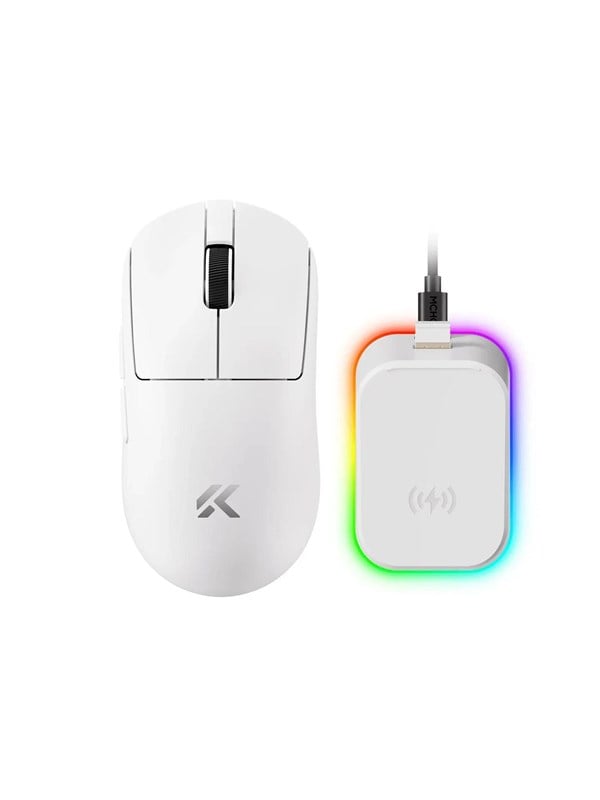 MCHOSE A7 V2 Ultra Plus Lightweight Wireless - Gaming muis - Optisch - 5 knoppen - Wit