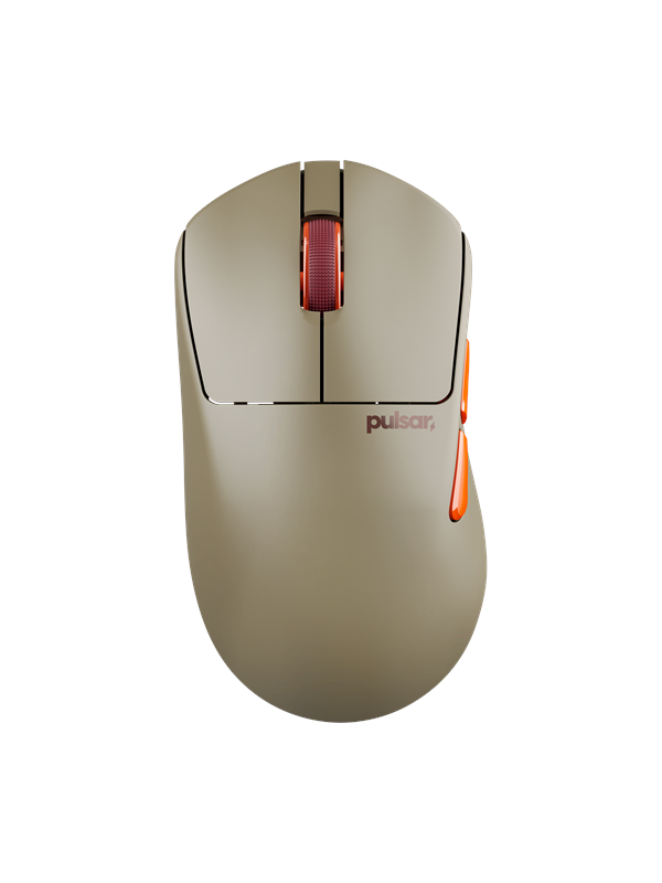 Pulsar X3 LHD CrazyLight Medium (Desert) - Gaming muis - Optisch - 5 knoppen - Beige