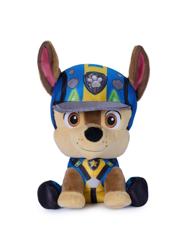 GUND PAW Patrol: The Dino Movie-knuffel van Chase, officieel gelicentieerde knuffel, filmmerchandise, 15,2 cm