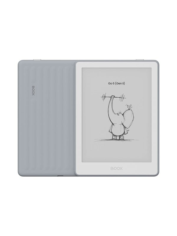 BOOX Go 6 (Gen II) - 6'' e-Reader – Stone - 300 PPI ePaper, Android, Google Play Store, 3 GB RAM, 32 GB opslag, microSD, verstelbare frontverlichting, InkSense Plus-compatibel