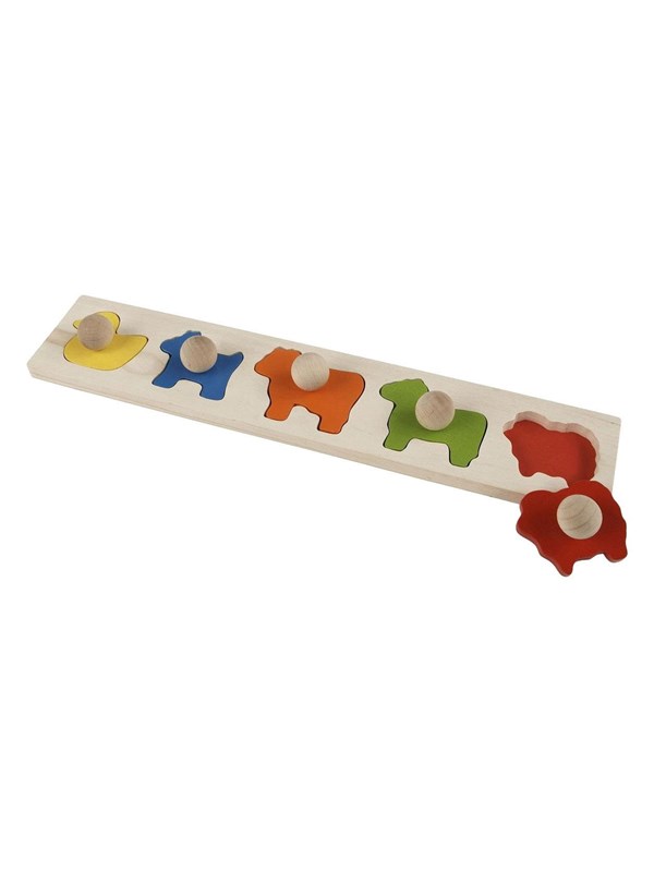 Johntoy houten dieren puzzel educatief speelgoed voor kinderen.