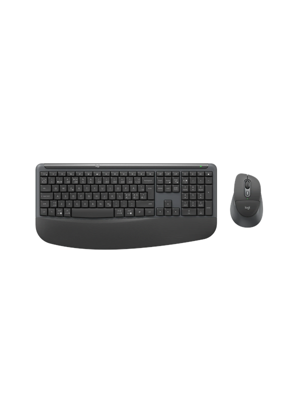 Logitech Signature Comfort Plus Combo MK880 for Business (Graphite) - Keyboard and mouse set - Noords - Grijs