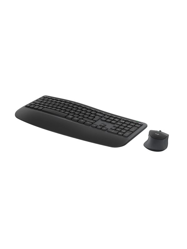 Logitech Signature Comfort Plus Combo MK880 for Business - Keyboard and mouse set - Deens/Norweegs/Zweeds/Fins - Grijs