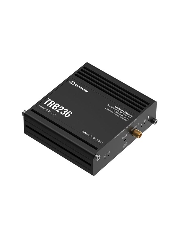 Teltonika TRB236 - wireless router - WWAN - 3G 4G - DIN rail mountable surface-mountable - Wireless router