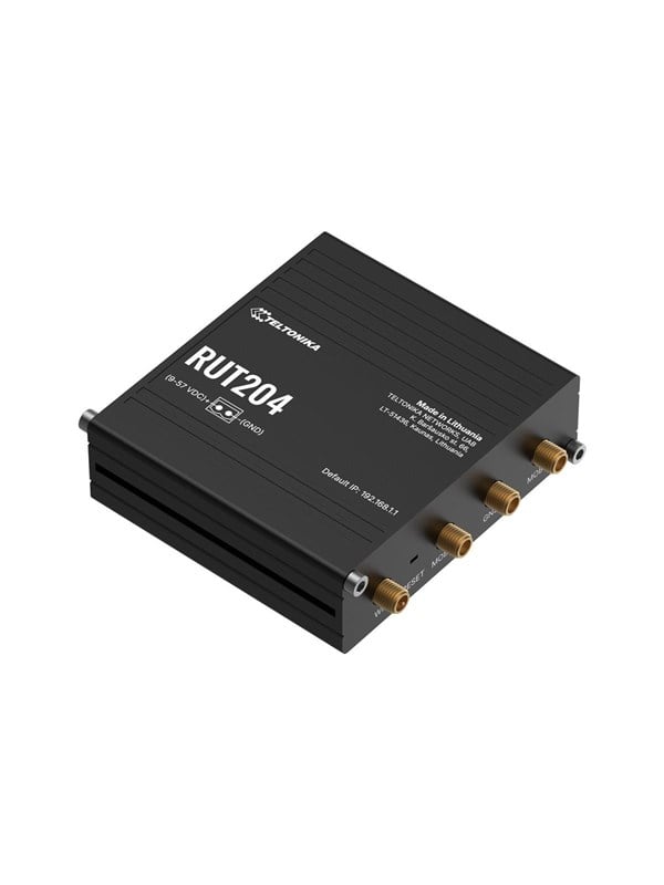 Teltonika RUT204 - wireless router - WWAN - Wi-Fi - 4G - DIN rail mountable - Wireless router N Standard - 802.11n