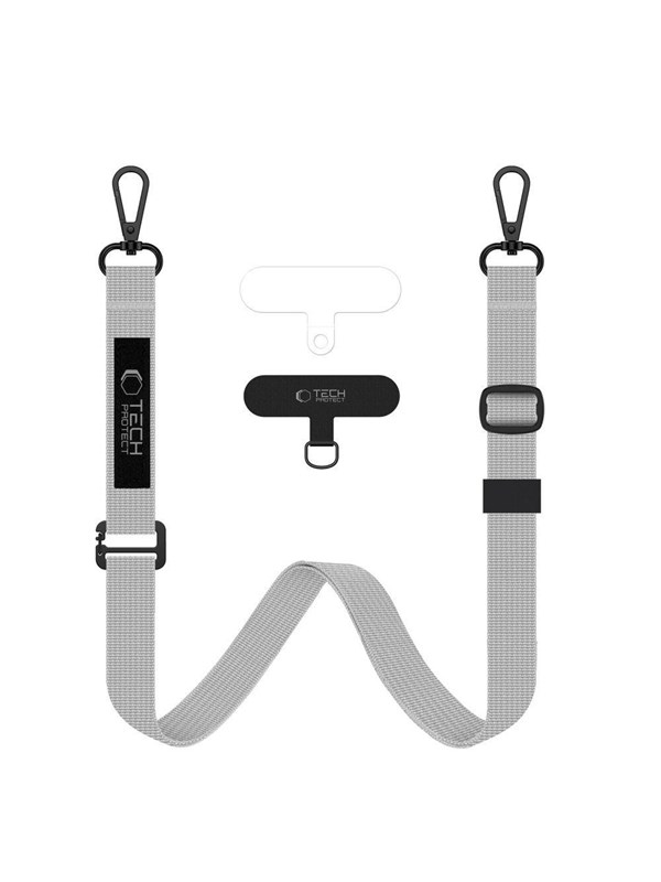 Tech-Protect C6S Long Phone Lanyard - Grey