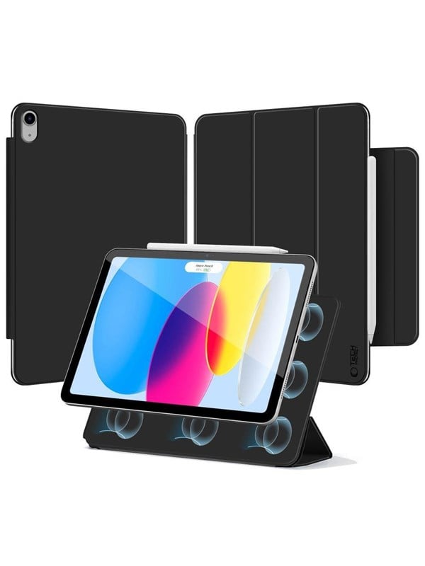 Tech-Protect Smartcase Magnetic Case for iPad 10.9" 2022 / iPad 11" 2025 - Black