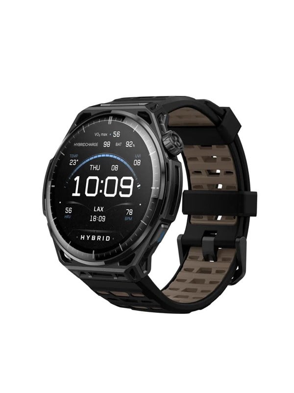 Amazfit Balance 3 3,81 cm (1.5") AMOLED 51 mm Digitaal 480 x 480 Pixels Touchscreen Titanium, Zwart Wifi GPS