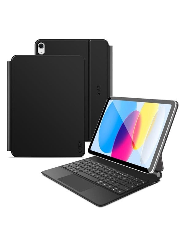 Tech-Protect Smartcase Magnetic Keyboard Case for iPad 10.9" 2022 / iPad 11" 2025 - Black (US International)
