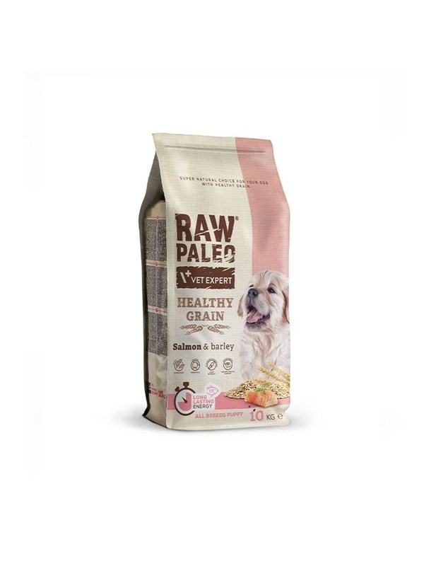VetExpert Raw Paleo H-G - Droge hondenvoeding - Zalm & gerst - Voor puppy’s - Ondersteunt groei - Gezonde spijsvertering
