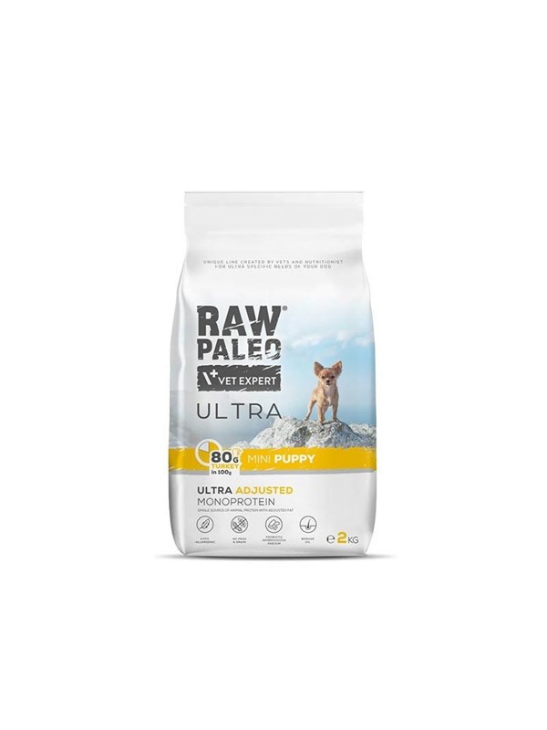 VetExpert Raw Paleo Ultra Indyk Mini Puppy - Puppyvoer - Graatvrij - Glutenvrij - Hypoallergeen