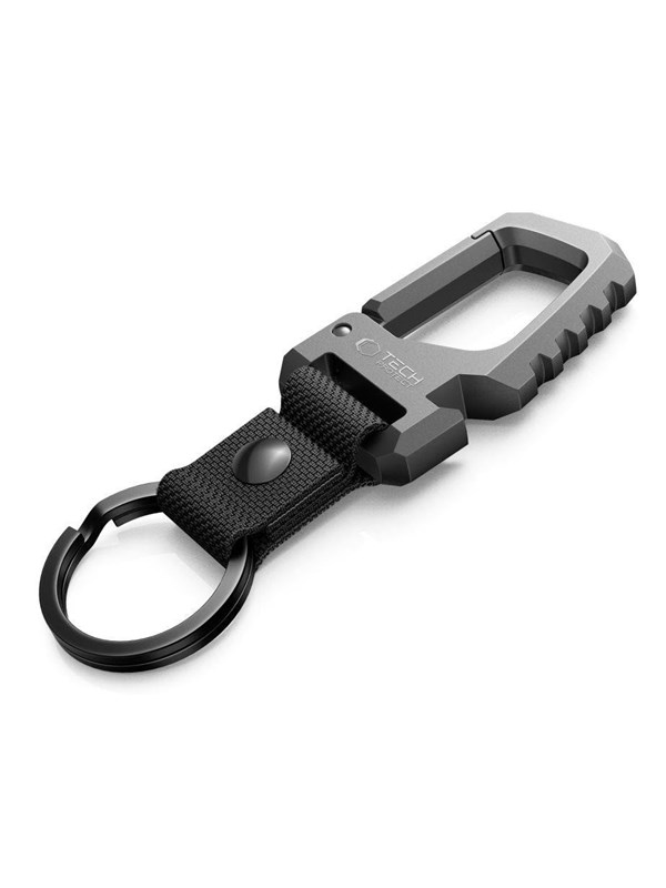 Tech-Protect Slidelock Keychain - Black & Grey