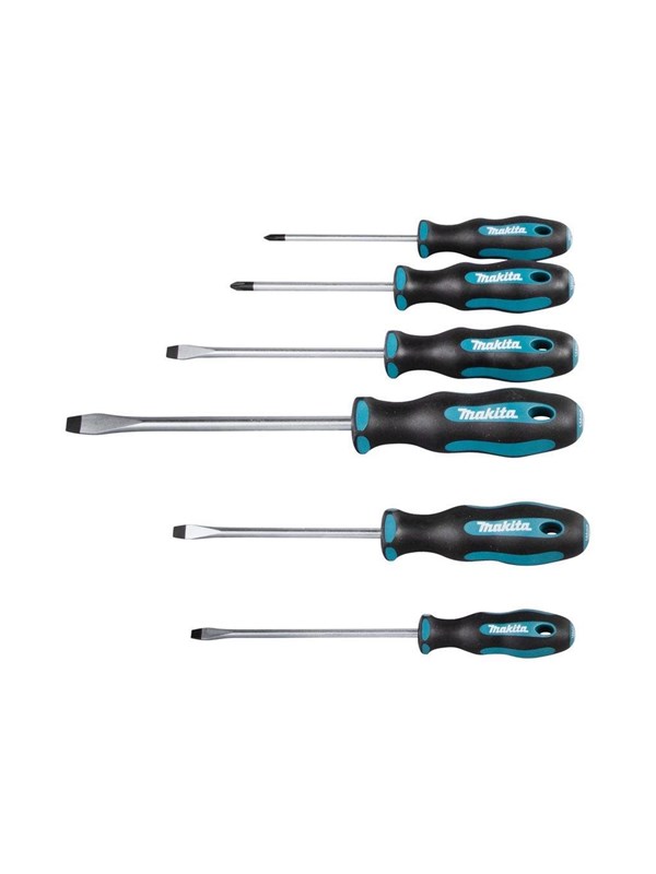 Makita E-10506 Schroevendraaierset 6-delig SL4 / SL5,5 / SL6,5 / SL8 / PH1 / PH2