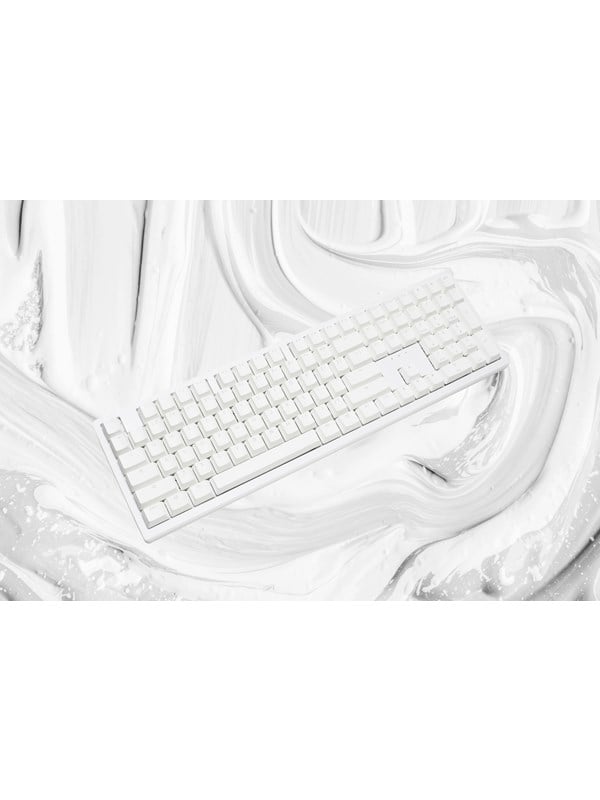 Ducky Zero - White - Fullsize - Cherry MX2A Red - RGB - Wireless (Tri-mode)