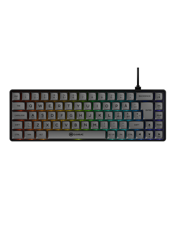 AeroCool Gamiac TKL69G - Black/Grey - SF - Kailh Blue
