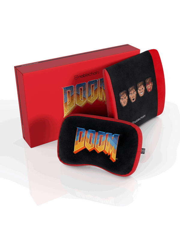 noblechairs Memory Foam Pillow Set DOOM Retro Edition