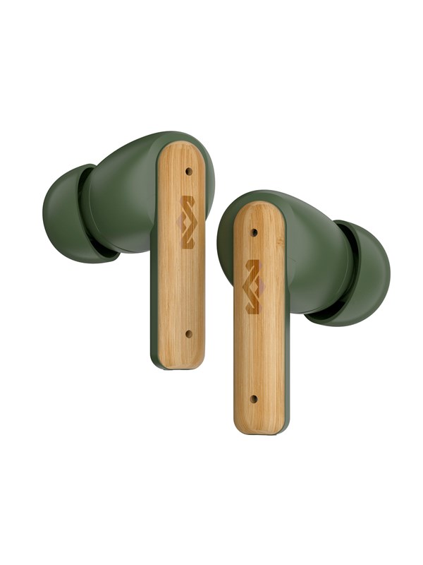 House of Marley Little Bird Draadloze Oordopjes - Bluetooth Oortjes Draadloos - 24 uur Batterijduur - Eco Friendly Design - Quickcharge - Touchbediening - Groen