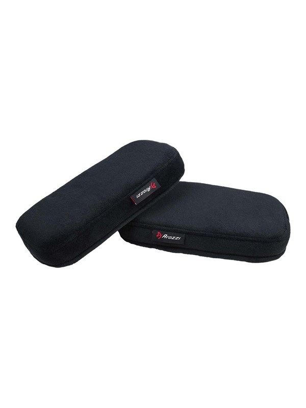 Arozzi Armleuning Kussens - Memory Foam - Velvet Hoes - Zwart