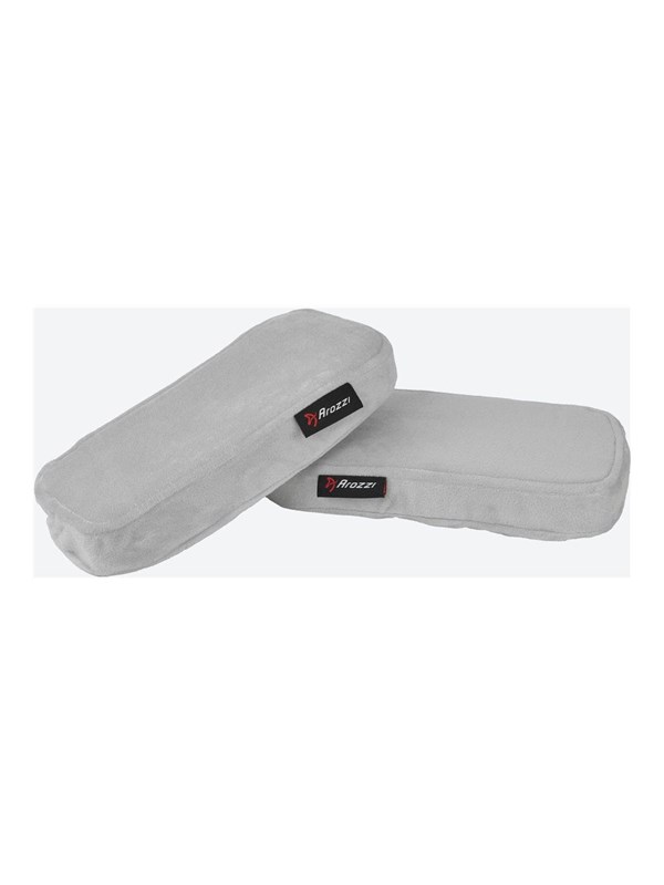 Arozzi Armleuning Kussens - Memory Foam - Velvet Hoes - Grijs
