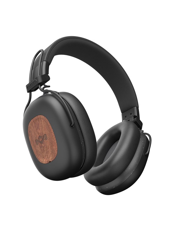 House of Marley Positive Vibration Rebel ANC OverEar Koptelefoon - Bluetooth Hoofdtelefoon - 130 uur Afspeeltijd - Bluetooth 5.4 - Comfortabel Design - Ecofriendly materialen - 40 MM Drivers - Zwart