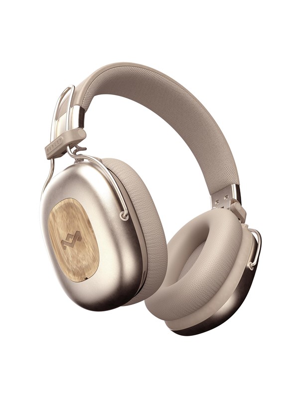 House of Marley Positive Vibration Rebel ANC OverEar Koptelefoon - Bluetooth Hoofdtelefoon - 130 uur Afspeeltijd - Bluetooth 5.4 - Comfortabel Design - Ecofriendly materialen - 40 MM Drivers - Cream