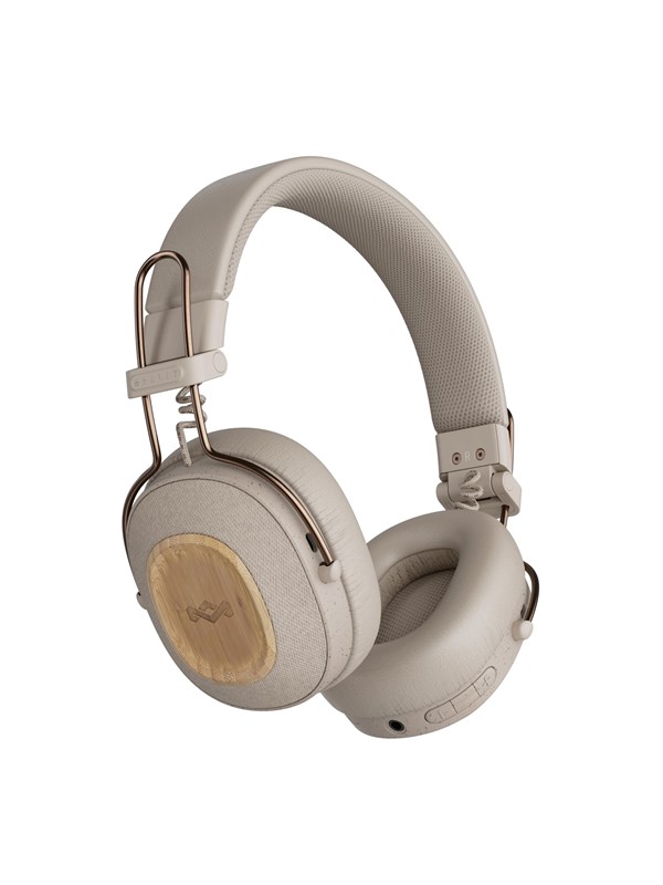 House of Marley Positive Vibration Riddim Bluetooth Koptelefoon - Hoofdtelefoon met Kabel - Draadloos - Met Microfoon - 50 uur batterij - Quickcharge - Cream