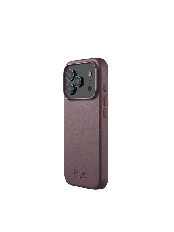 Mujjo Leather Case for iPhone 17 Pro - Bronze Red