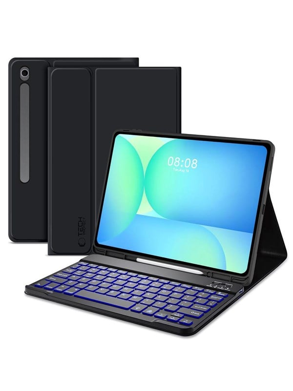 Tech-Protect SC Pen + Keyboard Case for Samsung Galaxy Tab S10 FE+ 13.1 X620 / X626B - Black