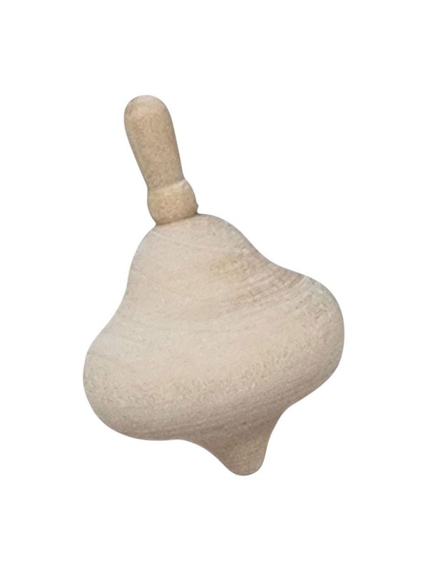 Playwood Unpainted Wooden Spinning Top