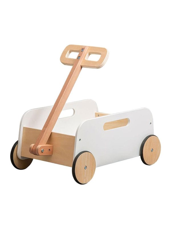 Playwood houten trekkar speelgoedkar bolderwagen